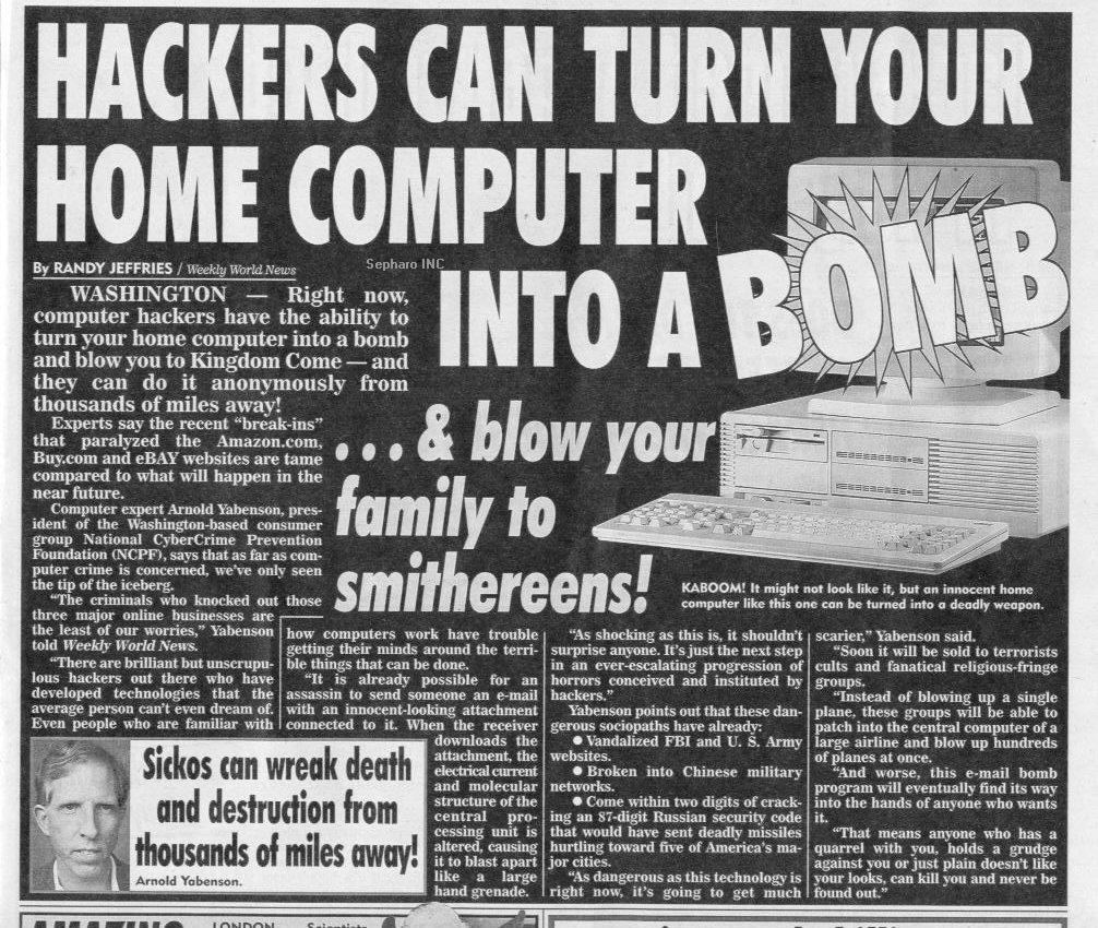 Hackers can turn your home computer Into a bomb!